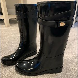 Coach rain boots.  Size 8.  New in box.  Never worn